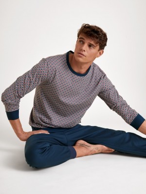 Ropa De Dormir Calida Relax Streamline 2 Pyjama With Cuff Hombre Amaranth | 4298LRCVK