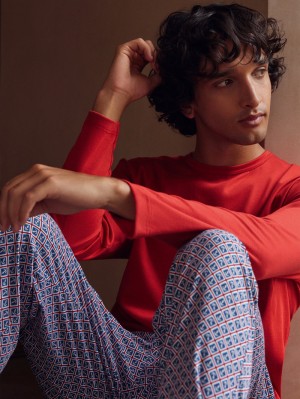 Ropa De Dormir Calida Relax Streamline 2 Pyjama Hombre Amaranth | 3405OHWVU