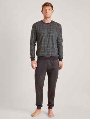 Ropa De Dormir Calida Relax Streamline 2 Pyjama With Cuff Hombre Grises | 1506TBRIY