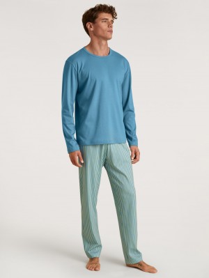 Ropa De Dormir Calida Relax Streamline 3 Pyjama Hombre Azules | 0296AYPXL