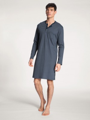 Ropa De Dormir Calida Relax Streamline Nightshirt Hombre Azules | 2498QPKGL