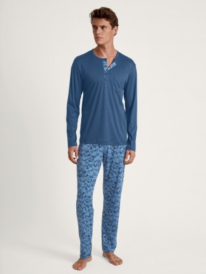 Ropa De Dormir Calida Relax Superlight Pyjama Hombre Azules | 2379ZGTUO