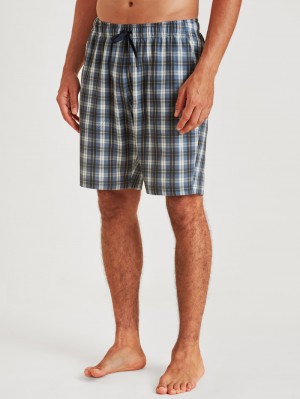 Ropa De Dormir Calida Rmx Sleep Leisure Bermudas Hombre Azules | 7546PSJGO