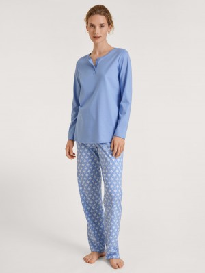 Ropa De Dormir Calida Shell Nights Pyjama Mujer Azules | 7692CWSPG