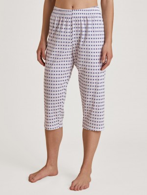 Ropa De Dormir Calida Special 3/4 Pants Mujer Azules | 0521KLWMC