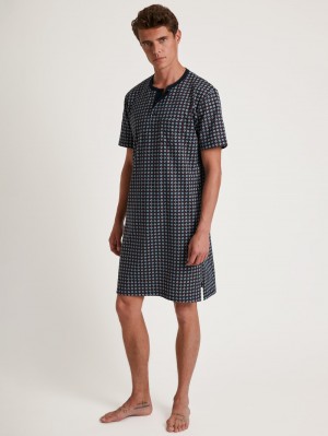 Ropa De Dormir Calida Special Nightshirt Hombre Azules | 7058JPHMN