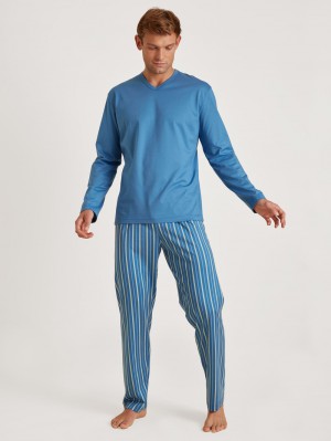 Ropa De Dormir Calida Special Pyjama Hombre Azules | 8297DUYLH