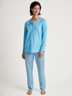 Ropa De Dormir Calida Special Pyjama Mujer Azules | 0947YSMCT