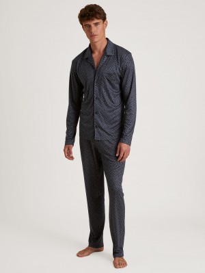 Ropa De Dormir Calida Special Pyjamas Made Of Tencel™, Modal And Silk Hombre Schwarz | 7635FHLUR