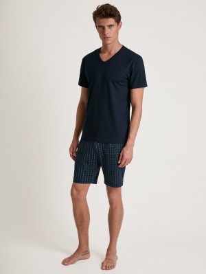 Ropa De Dormir Calida Special Short Pyjama Hombre Night Ink | 3756XFIBN