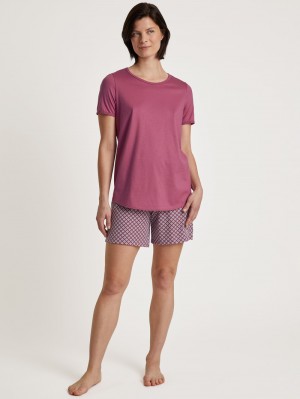 Ropa De Dormir Calida Special Short Pyjama Mujer Rojos | 2649CNZVB