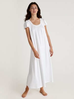 Ropa De Dormir Calida Special Sleepshirt Mujer Blancos | 6792JUVYP