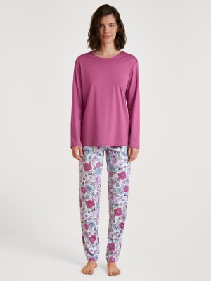 Ropa De Dormir Calida Spring Flower Dreams Pyjama Mujer Rojos | 4983NECMA