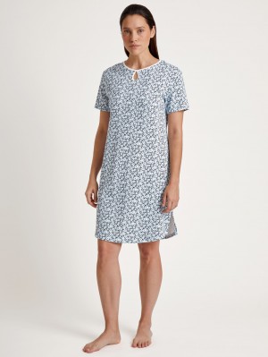 Ropa De Dormir Calida Sweet Dreams Nightdress, Length 95 Cm Mujer Arctic Ice | 2386YDWHV