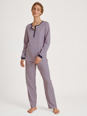 Ropa De Dormir Calida Sweet Dreams Pyjama Mujer Azules Oscuro | 8596OLKCA
