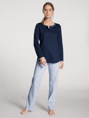 Ropa De Dormir Calida Sweet Dreams Pyjama Mujer Azules | 2094IESKL