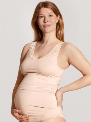 Ropa Interior Calida 100% Nature Mum Singlet, Cradle To Cradle Certified® Mujer Rosas | 4972RDCYX