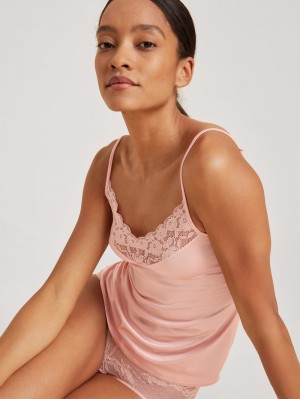 Ropa Interior Calida 100% Nature Romance Spaghetti Top, Cradle To Cradle Certified® Mujer Rosas | 6508QMIHS