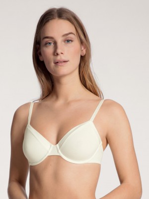 Ropa Interior Calida Cate Bra With Underwiring Mujer Alabaster Crème | 9452GXLRK