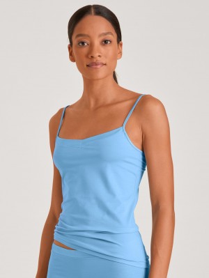 Ropa Interior Calida Cate Spaghetti Top Mujer Azules | 9031IZKWF
