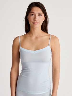 Ropa Interior Calida Cate Spaghetti Top Mujer Arctic Ice | 2053NOWPT