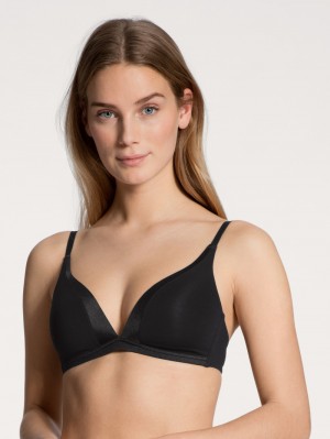 Ropa Interior Calida Cate Triangle Bra With Padding Mujer Schwarz | 0694DJZKC