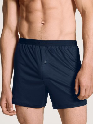 Ropa Interior Calida Circular Day Boxer Shorts With Fly, Cradle To Cradle Certified® Hombre Azules | 5094TRHFP