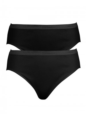 Ropa Interior Calida Classic Light Mini Brief 2pk Mujer Negros | 2478NHXMY