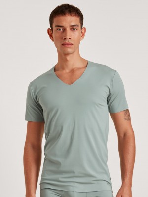 Ropa Interior Calida Clean Line V-shirt Hombre Grises | 9568PROYX