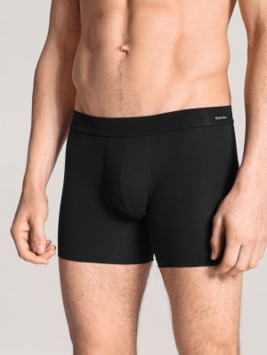 Ropa Interior Calida Cotton Code Boxer Brief, With Fly Hombre Schwarz | 8173YEKRN