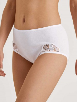 Ropa Interior Calida Cotton Desire Midi Brief Mujer Weiss | 4076LVBEW