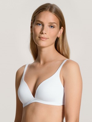 Ropa Interior Calida Eco Sense Soft Bra Mujer Weiss | 9821PHZXO
