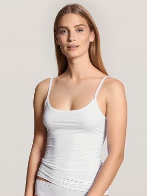 Ropa Interior Calida Eco Sense Spaghetti Top Mujer Weiss | 4058MJXCE