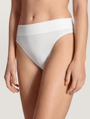 Ropa Interior Calida Elastic Brief, High Waist Mujer Weiss | 2617EHBKS