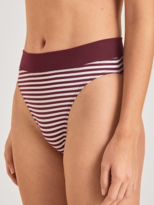 Ropa Interior Calida Elastic Brief, High Waist Mujer Rojos | 0438NYKET