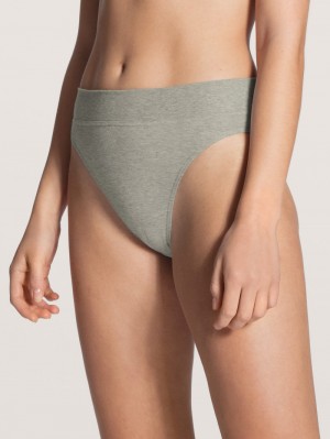 Ropa Interior Calida Elastic Brief, High Waist Mujer Stein Meliert | 5124SPIUB