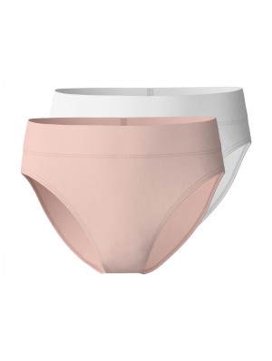 Ropa Interior Calida Elastic Duopack Brief Soft Waistband, High Waist Mujer Rosas | 9263SIAFB
