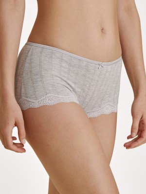Ropa Interior Calida Etude Toujours Panty, Low Cut Mujer Grises | 1302GBDMX