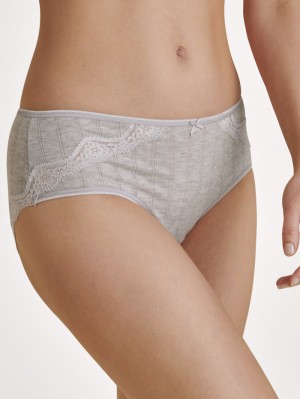 Ropa Interior Calida Etude Toujours Shorty Regular Cut Mujer Grises | 5976XCHZT