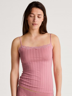 Ropa Interior Calida Etude Toujours Spaghetti Top Mujer Flores | 3964JSMOX