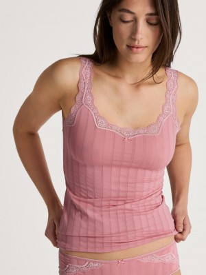 Ropa Interior Calida Etude Toujours Tank Top Mujer Flores | 8315KJQAX