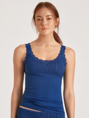 Ropa Interior Calida Etude Toujours Tank Top Mujer Azules | 2598ZRKJY