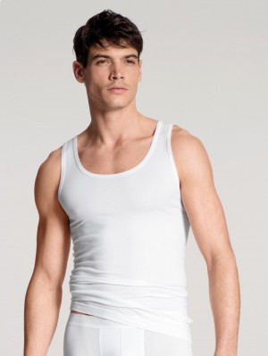 Ropa Interior Calida Focus Athletic Shirt Hombre Weiss | 7192FGJTH