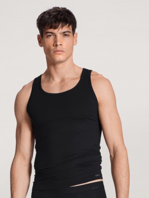 Ropa Interior Calida Focus Athletic Shirt Hombre Schwarz | 8135TPEYV