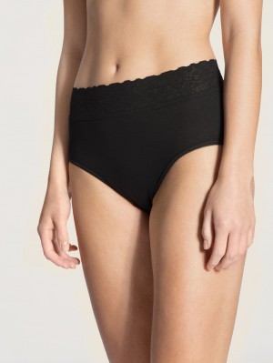 Ropa Interior Calida Iconics Midi Brief Mujer Schwarz | 7953AQVYO