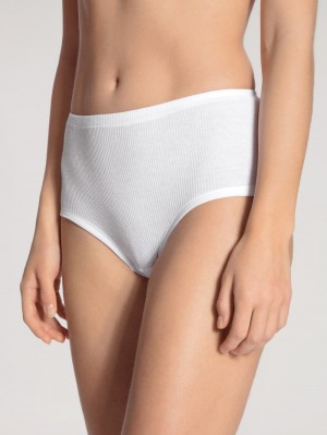 Ropa Interior Calida Iconics Midi Brief Mujer Weiss | 4176UAZVF