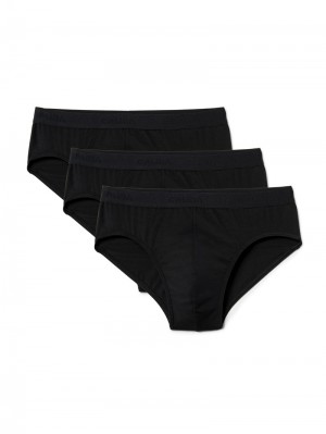 Ropa Interior Calida Natural Benefit Brief, Value Pack Hombre Schwarz | 3650QFVWB