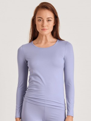Ropa Interior Calida Natural Comfort Shirt Long Sleeve Mujer Lavanda | 8563NOWFI