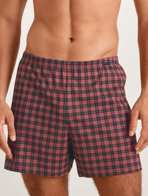 Ropa Interior Calida Prints Boxer Shorts Hombre Rojos | 9802XLWTI