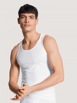 Ropa Interior Calida Pure & Style Athletic Shirt Hombre Weiss | 0419VPGAW